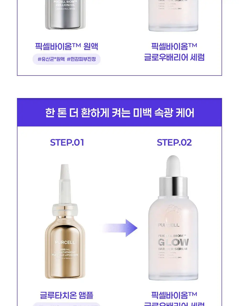 [장벽결광] 퍼셀 픽셀바이옴 글로우 배리어 유산균 세럼 50ml 상세페이지 39